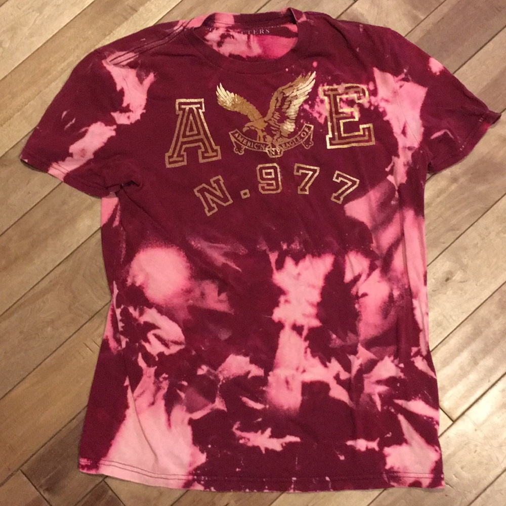 Bleach Dyed American Eagle Tee